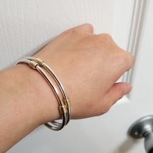 14k & Sterling Silver Bracelet